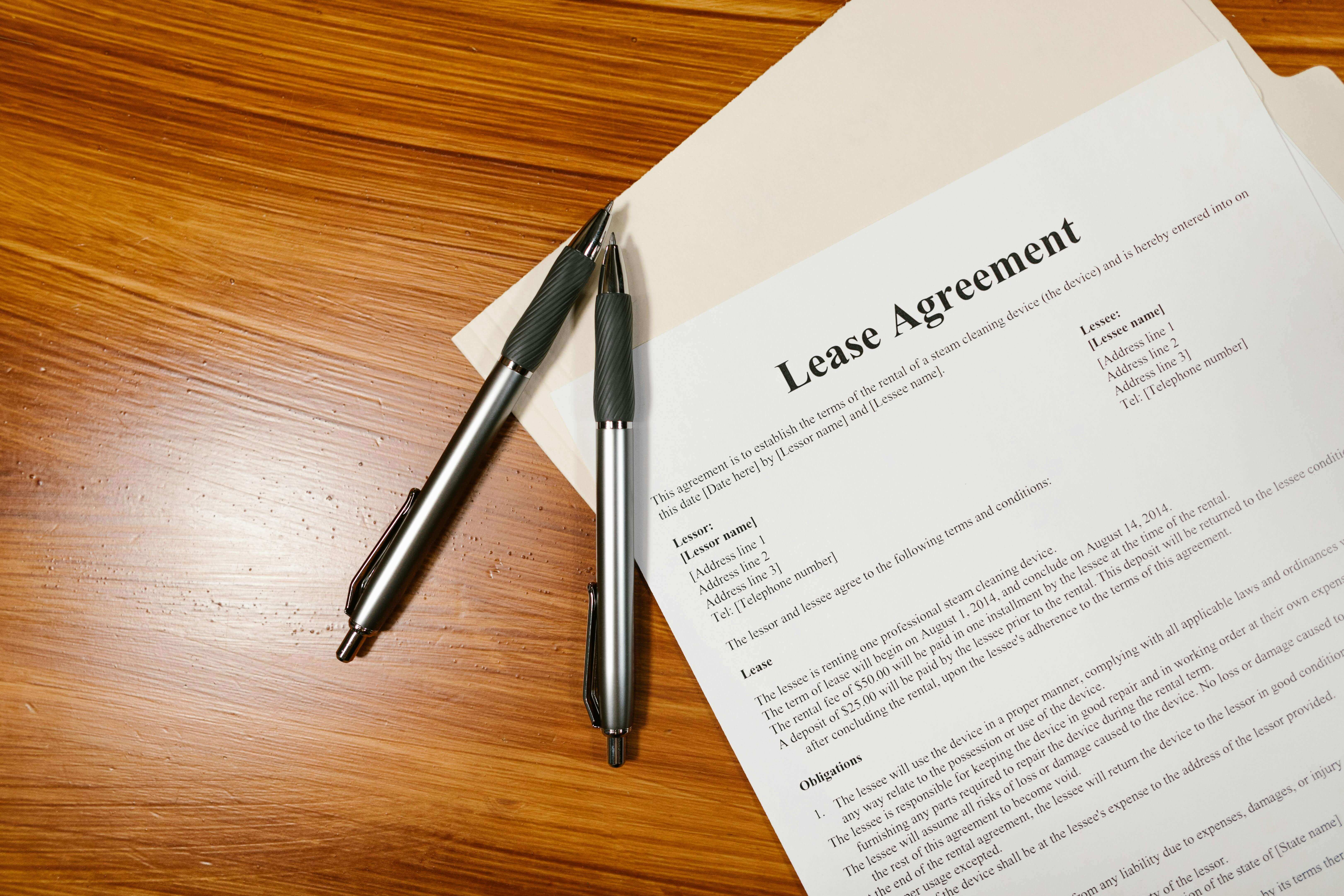 lease-agreement lease agreement paper